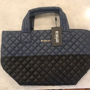 NWT MZ Wallace Black/navy metro tote